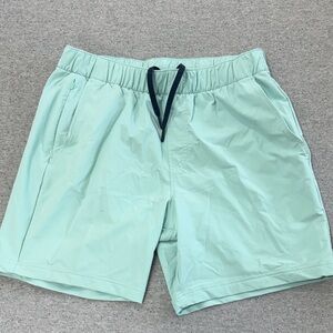 Rhoback Mint Green Stretch Drawstring Shorts